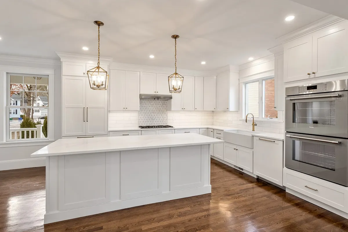 A completed Bay State kitchen remodel in Greater Boston