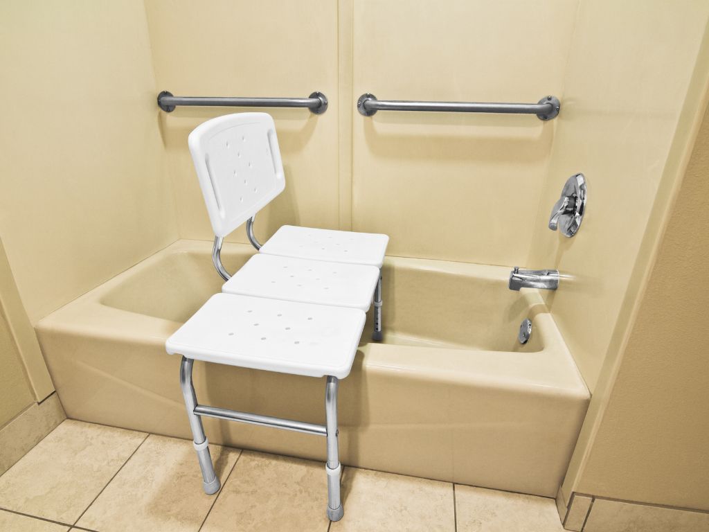 bathing chair helps disabled handicap use
