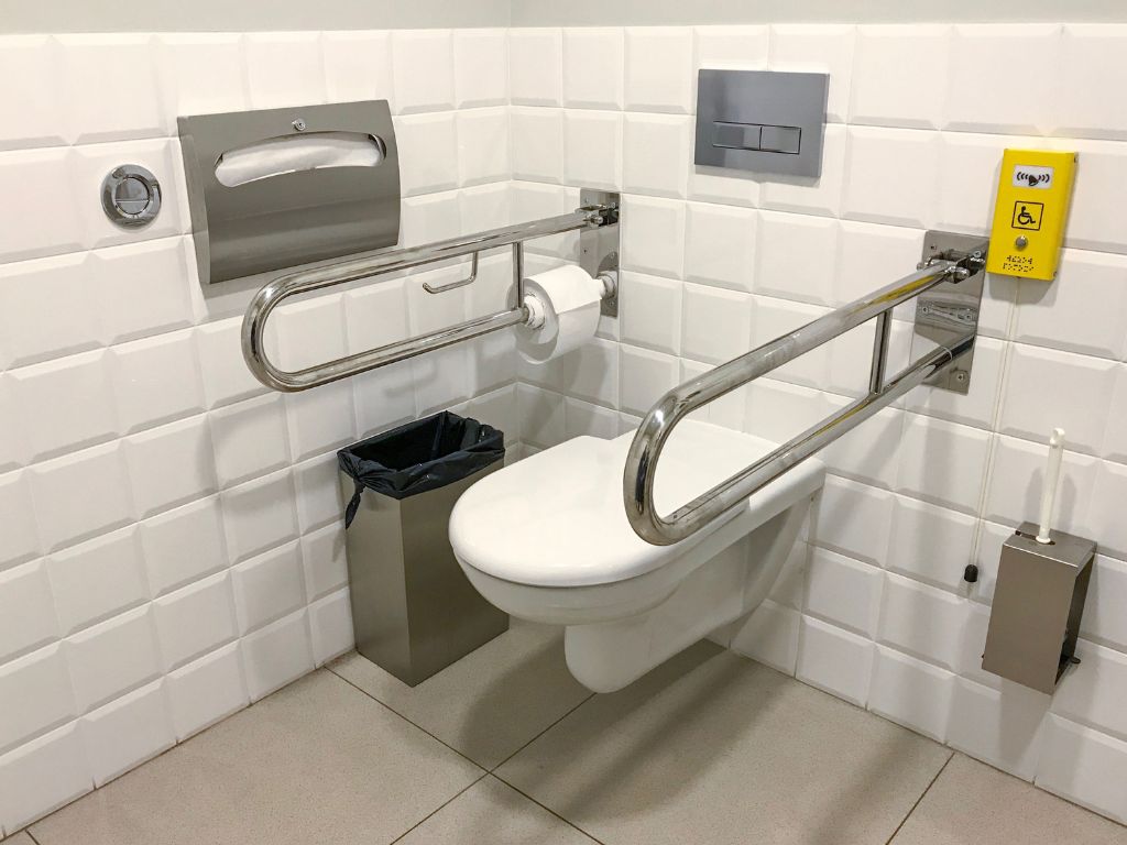 handicapped access bathroom grab bars