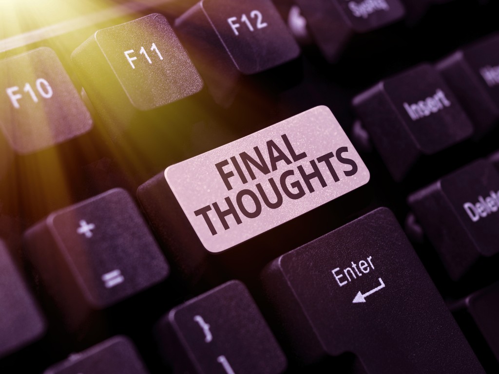 final thoughts