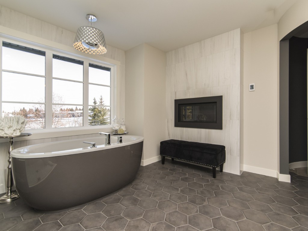 beautiful shot modern house bathroom with technology art