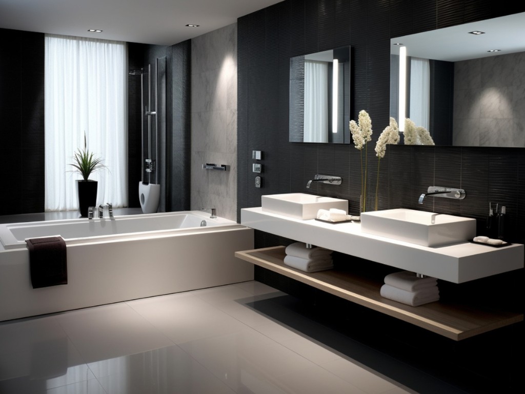 small bathroom with modern style