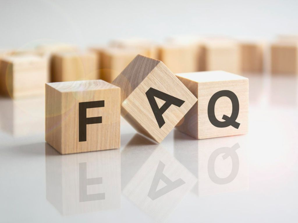 faq wooden block