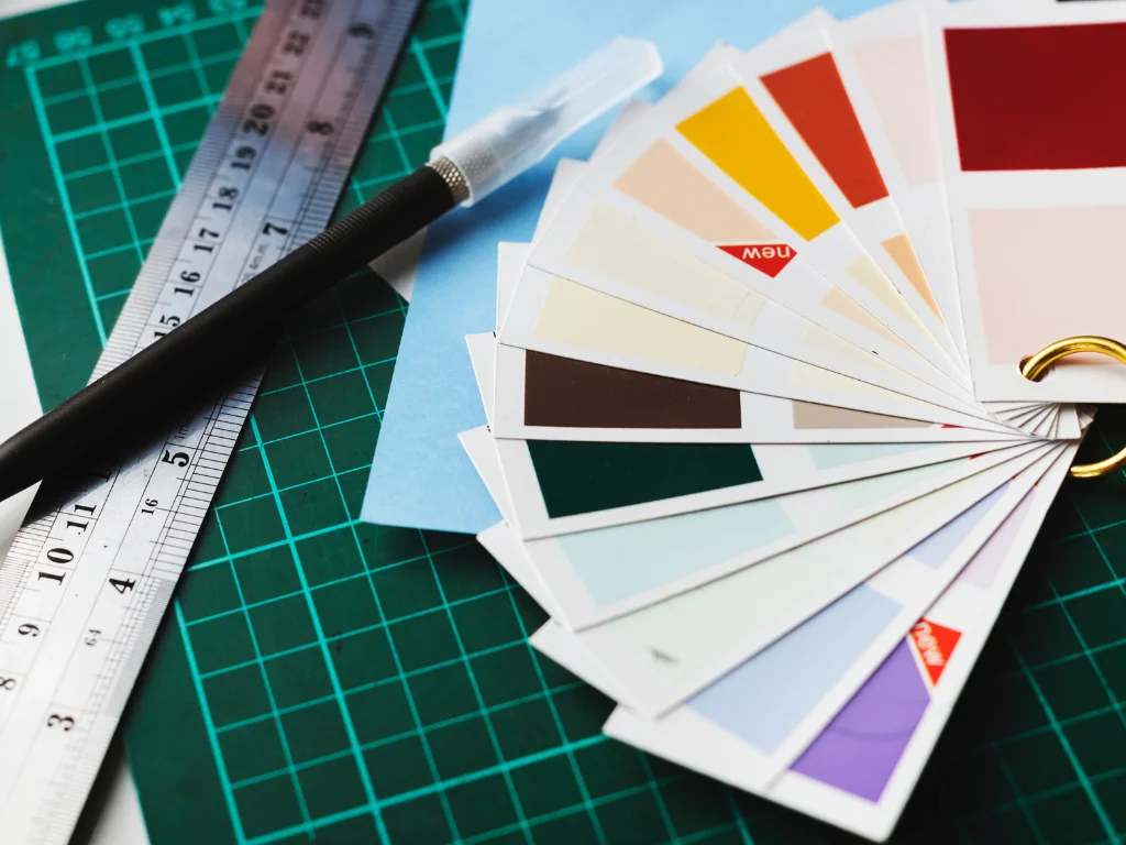 closeup color palettes