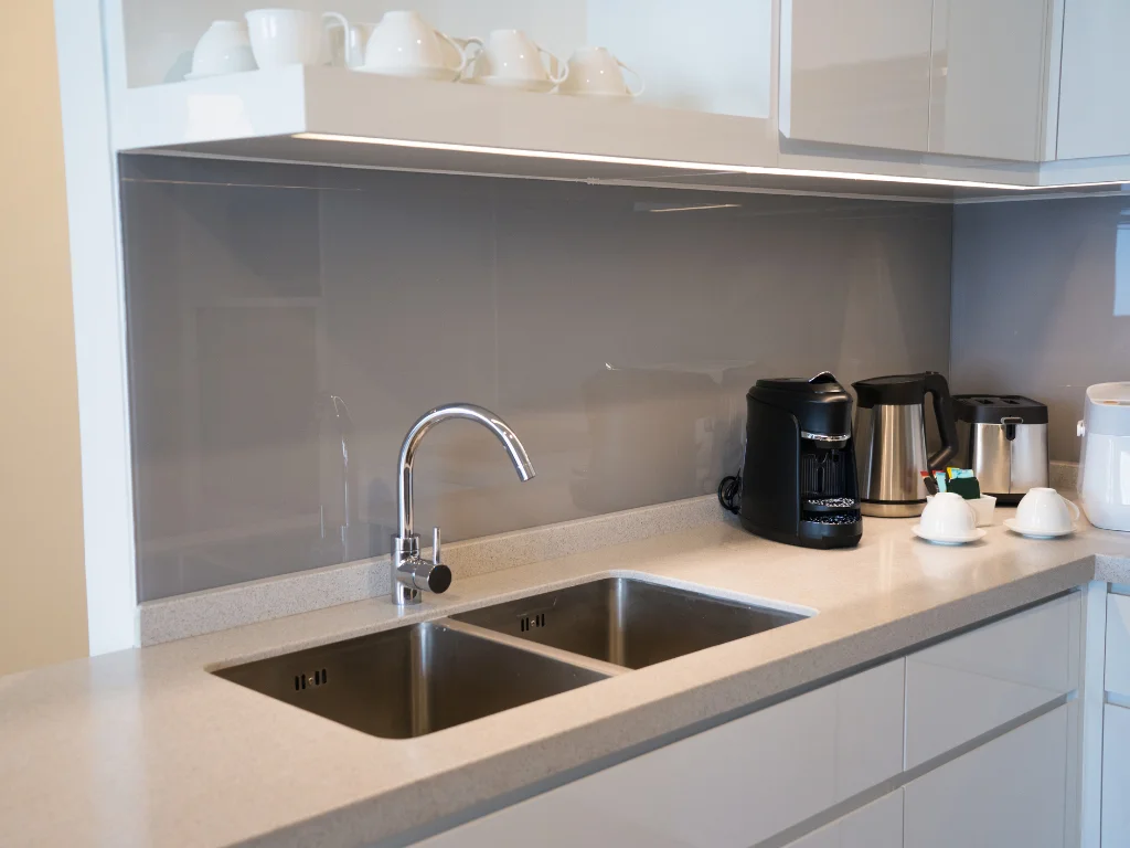 minimalistic kitchen corner with appliances