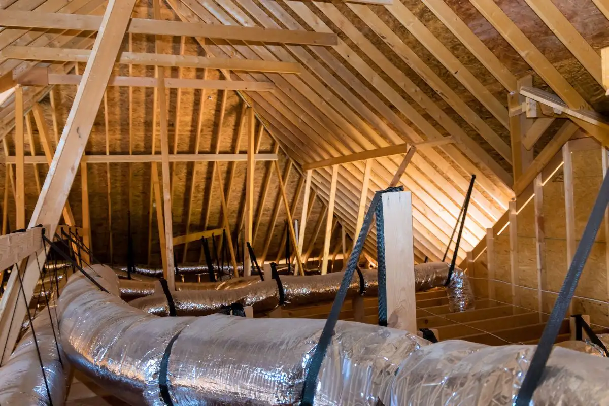 Unfinished attic with wood framing attic conversion ideas to add living space