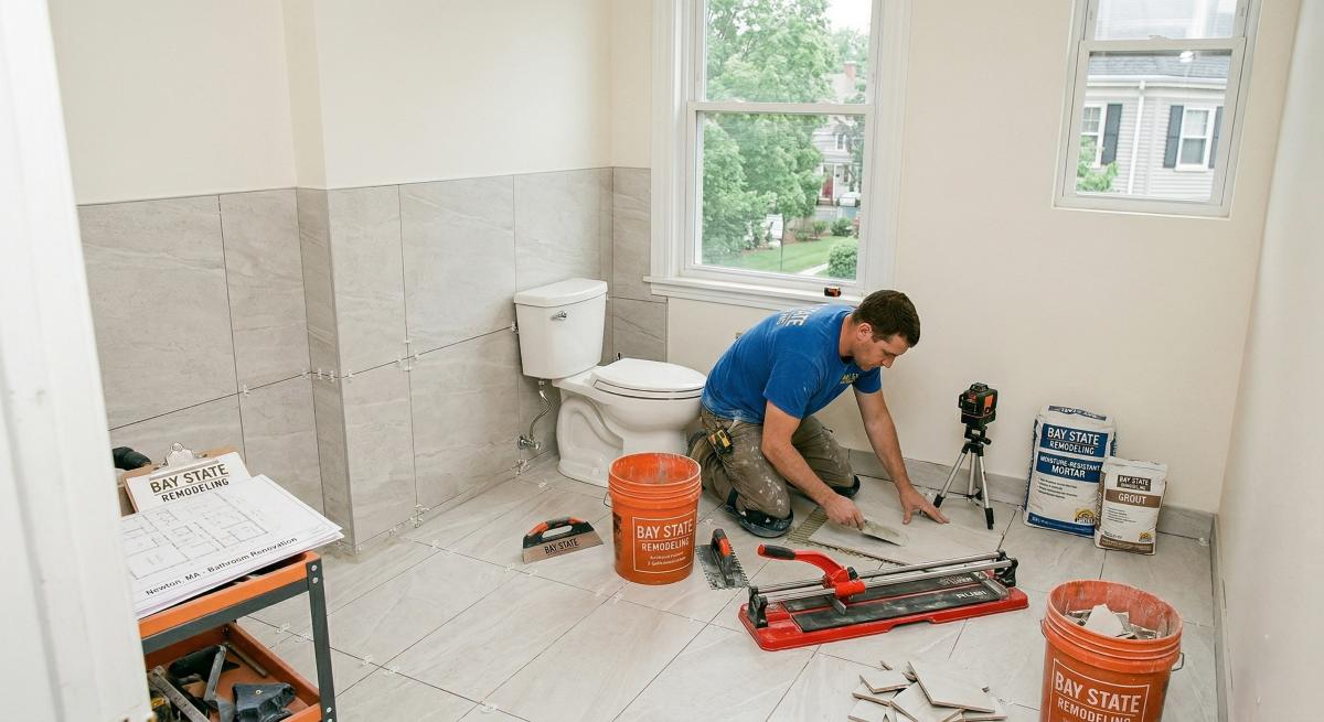 bathroom remodeling mistakes Boston homeowners make with wrong tile choices - Bay State Remodeling MA